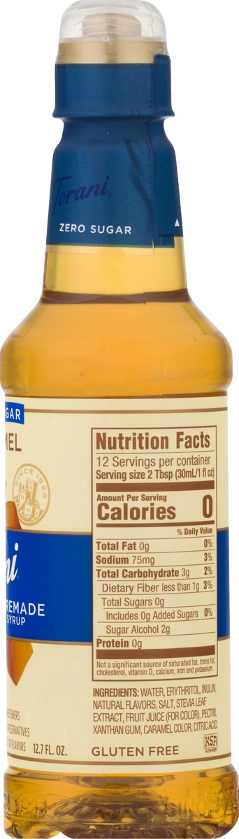 slide 8 of 9, Torani Puremade Zero Sugar Caramel Syrup- 375 ml, 375 ml