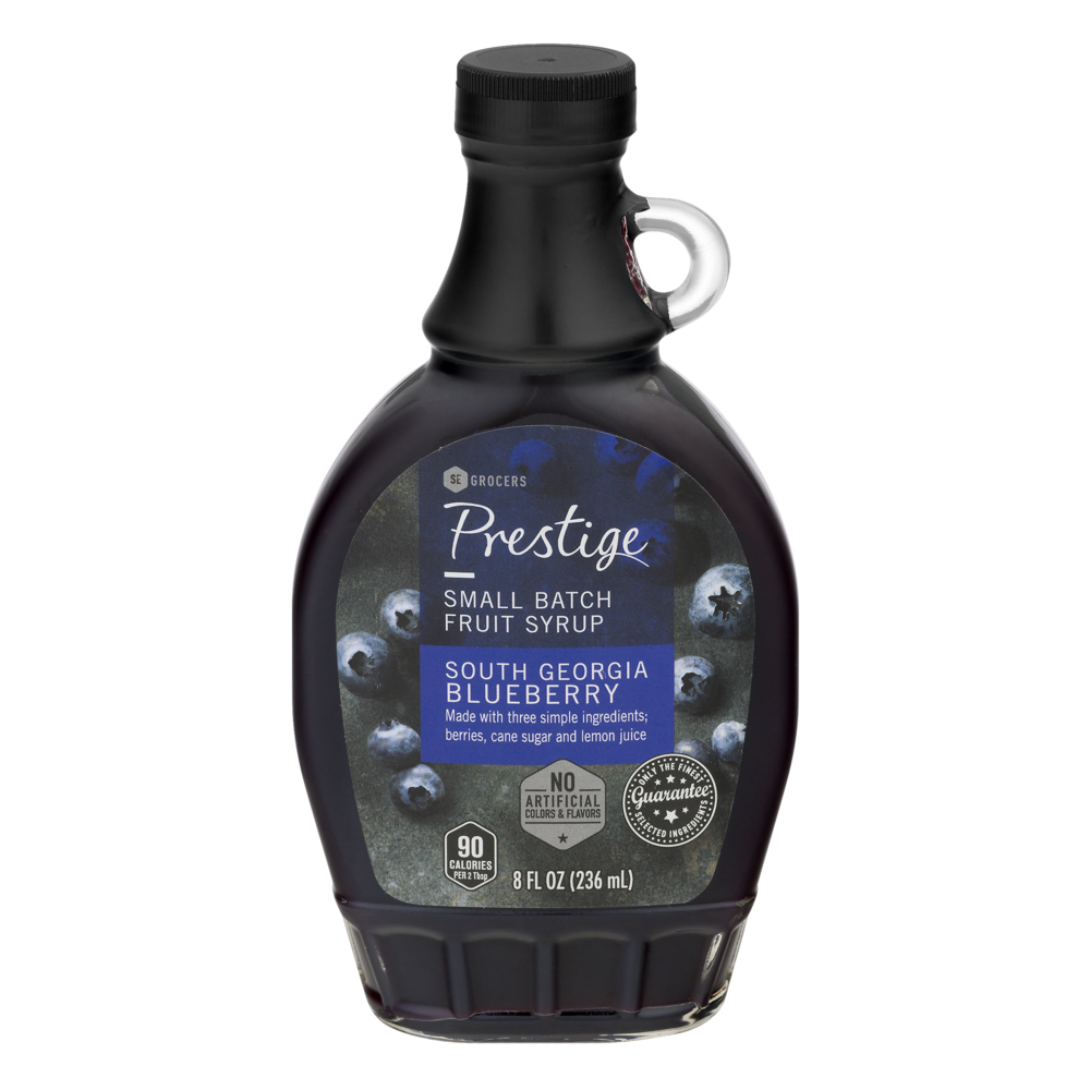 slide 1 of 1, SE Grocers Prestige Blueberry Syrup, 8 oz