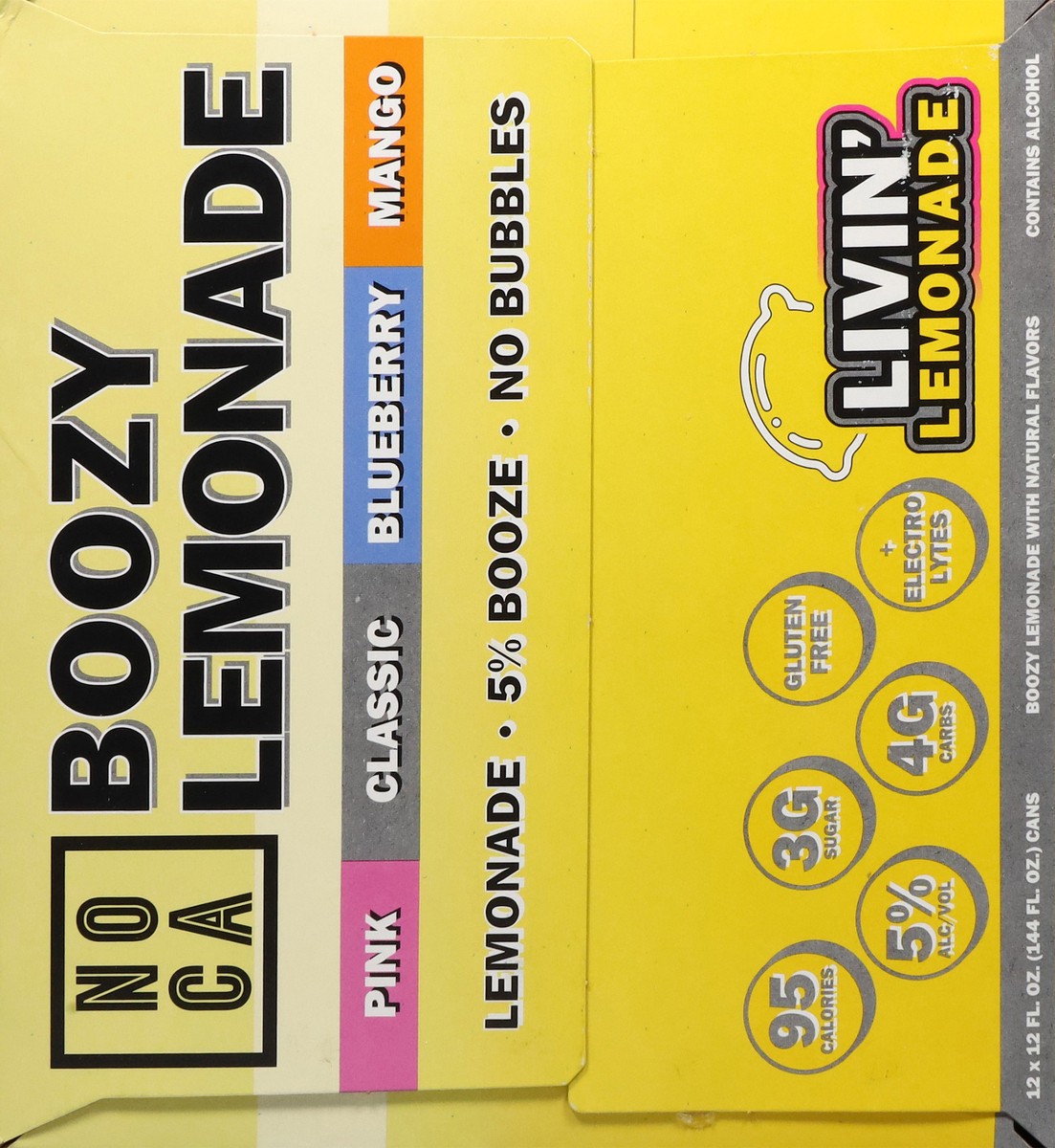 slide 5 of 13, Noca Livin' Lemonade Variety 12 - 12 fl oz Cans, 12 ct; 12 fl oz