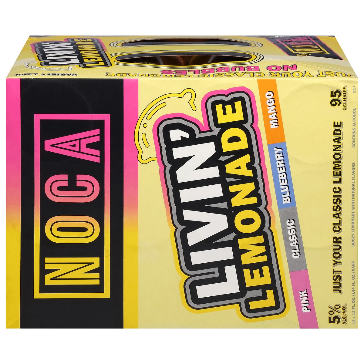 slide 6 of 13, Noca Livin' Lemonade Variety 12 - 12 fl oz Cans, 12 ct; 12 fl oz
