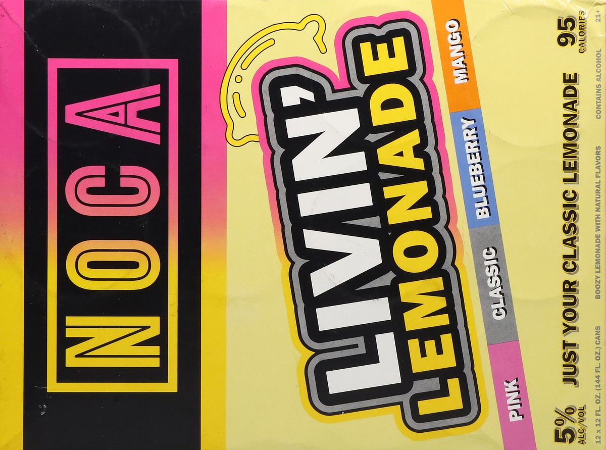 slide 7 of 13, Noca Livin' Lemonade Variety 12 - 12 fl oz Cans, 12 ct; 12 fl oz