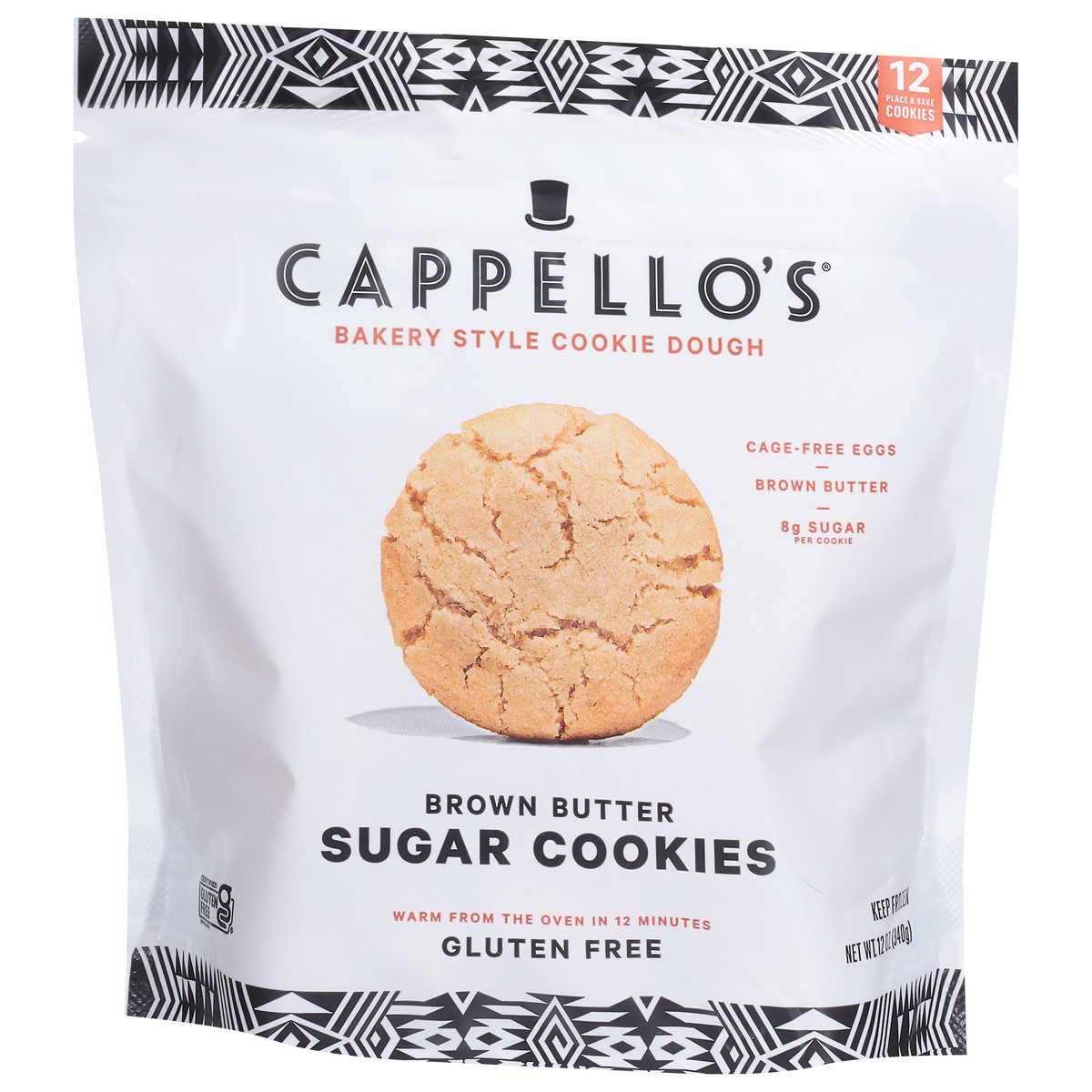 slide 9 of 15, Cappello's Bakery Style Brown Butter Sugar Cookies Cookie Dough 12 ea, 