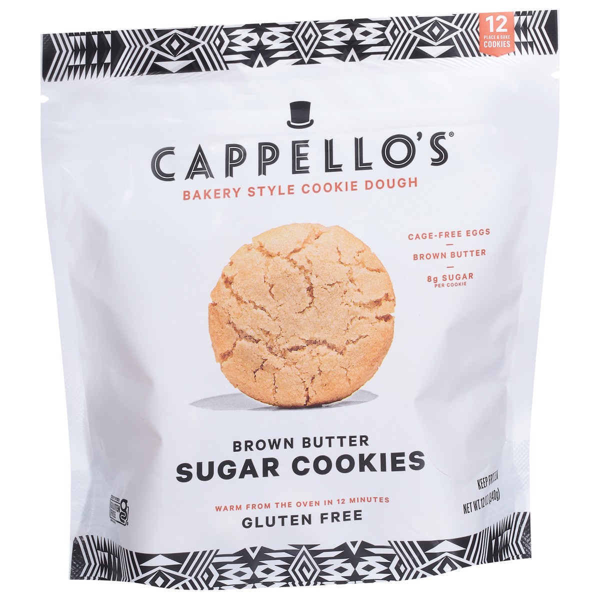 slide 7 of 15, Cappello's Bakery Style Brown Butter Sugar Cookies Cookie Dough 12 ea, 