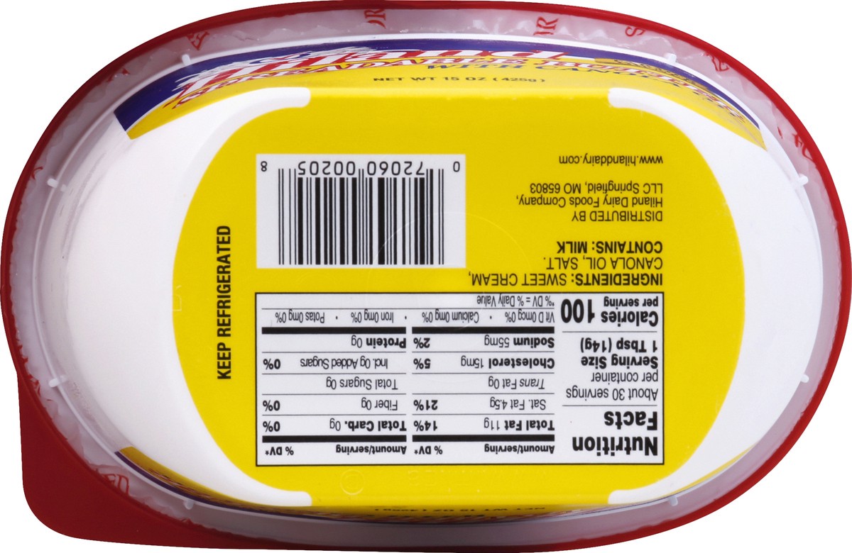 slide 4 of 6, Hiland Dairy Butter 15 oz, 15 oz