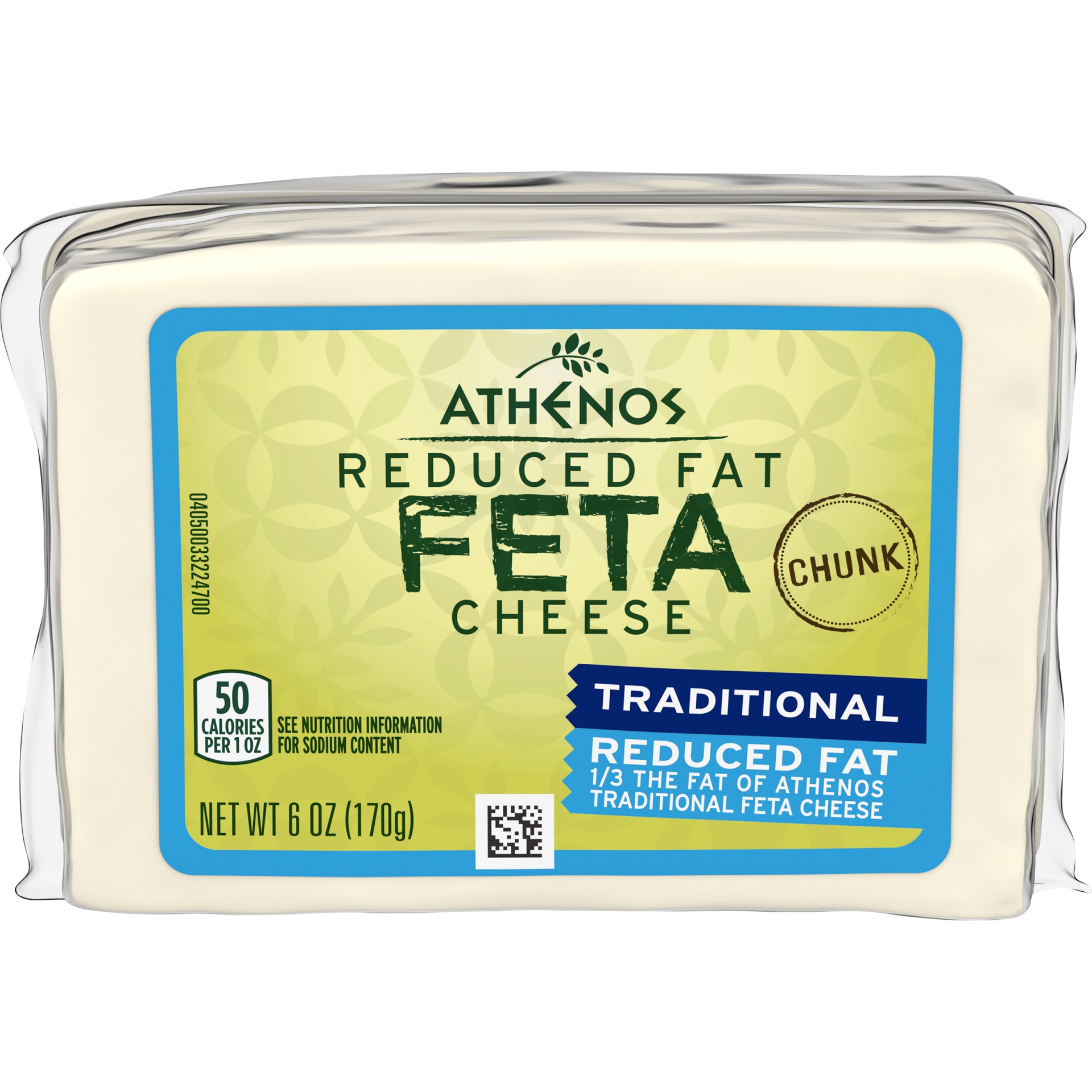 Athenos Traditional Feta Cheese Chunk with Reduced Fat Block 6 oz Shipt