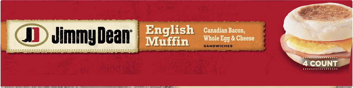 slide 7 of 10, Jimmy Dean English Muffin Sandwiches, 17.6 oz