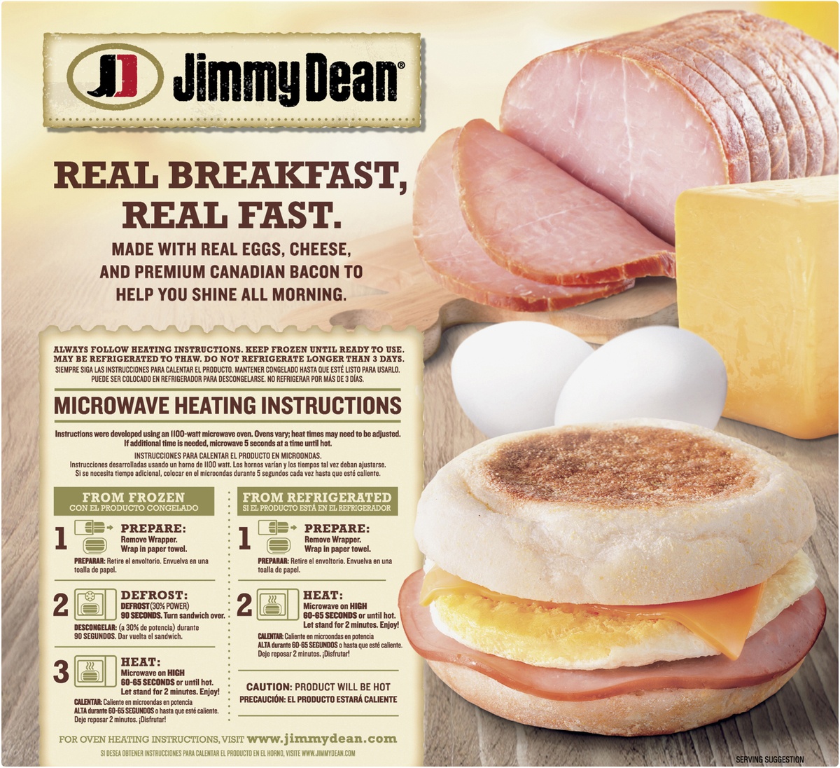 slide 9 of 10, Jimmy Dean English Muffin Sandwiches, 17.6 oz