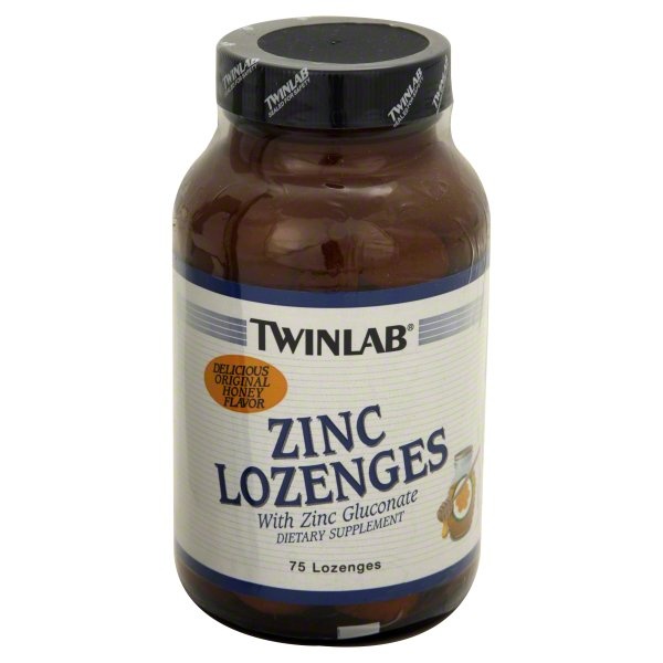 slide 1 of 1, Twinlab Zinc Lozenges, Original Honey Flavor, 75 ct