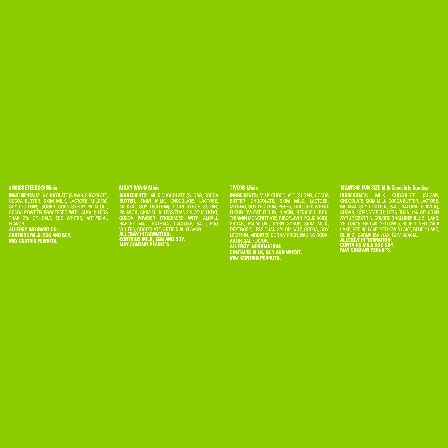 slide 6 of 8, Wrigley M&M'S, TWIX, MILKY WAY, & 3 MUSKETEERS Milk Chocolate Halloween Candy, 30 Ct Bulk Bag, 9.28 oz