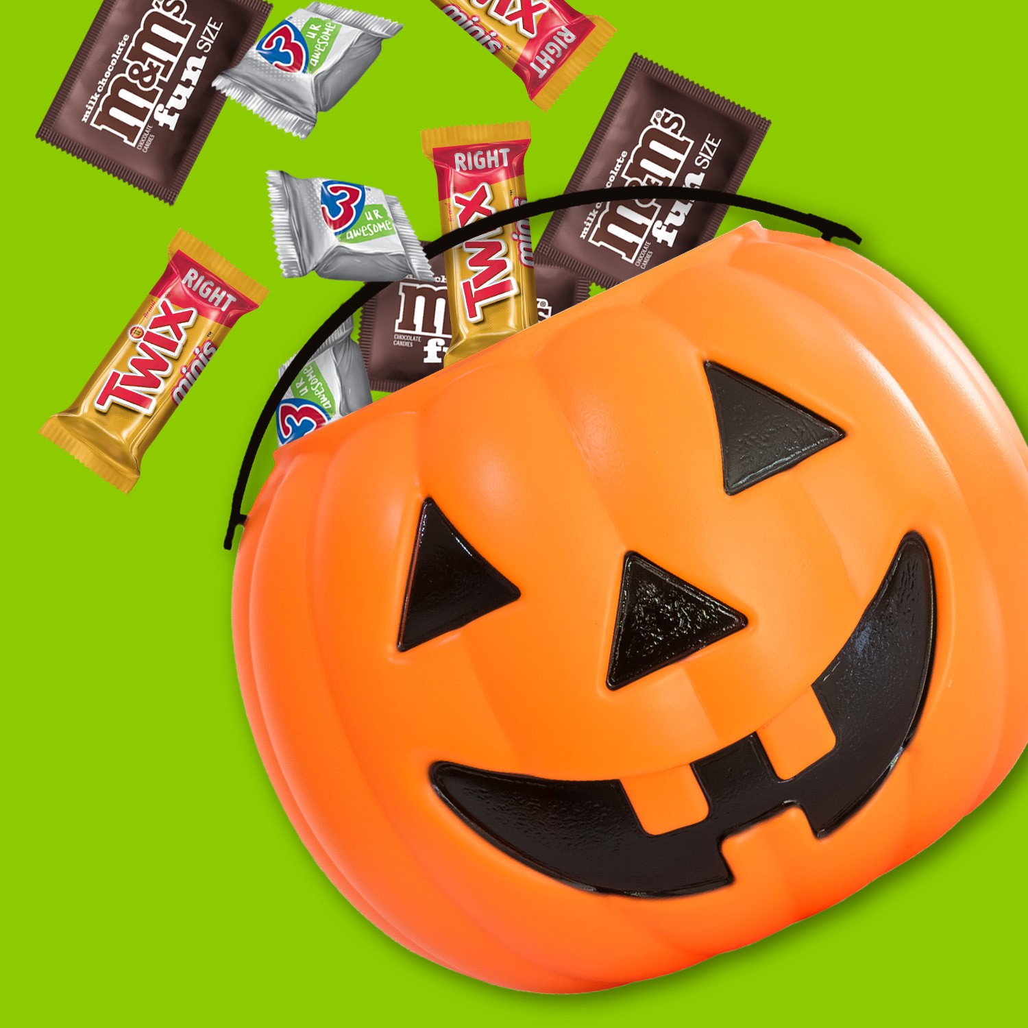 slide 4 of 8, Wrigley M&M'S, TWIX, MILKY WAY, & 3 MUSKETEERS Milk Chocolate Halloween Candy, 30 Ct Bulk Bag, 9.28 oz