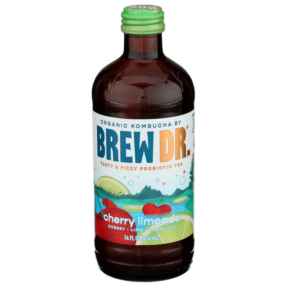 slide 5 of 14, Brew Dr. Brew Dr Kombucha Cherry Limeade 14oz, 14 fl oz
