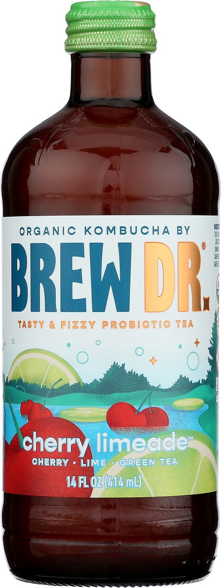 slide 8 of 14, Brew Dr. Brew Dr Kombucha Cherry Limeade 14oz, 14 fl oz