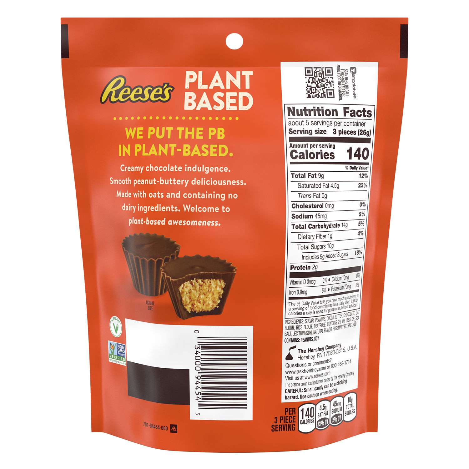 slide 4 of 6, Reese's Plant Based Miniature Cups 4.5 oz, 4.5 oz