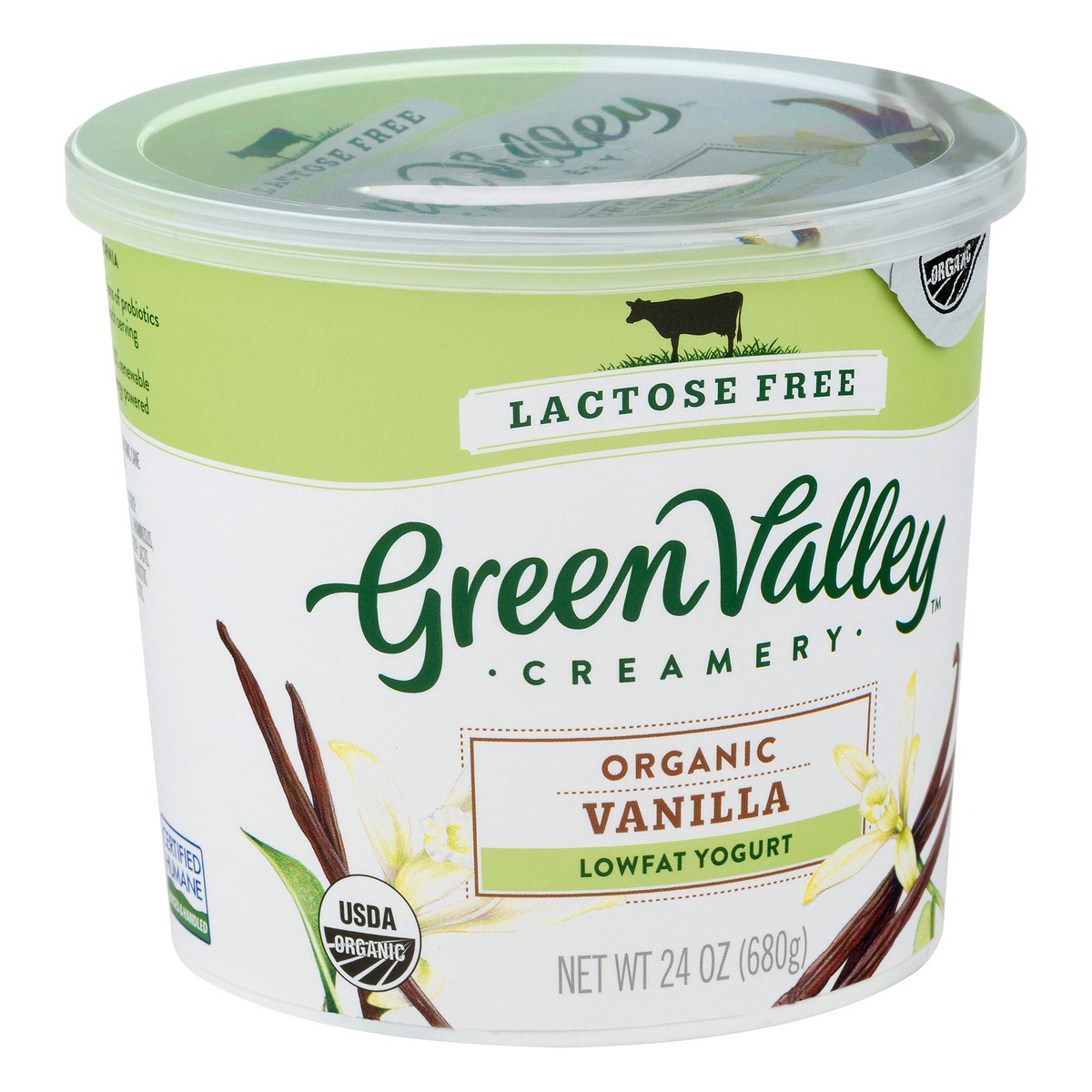 slide 7 of 10, Green Valley Creamery Lactose Free Lowfat Organic Yogurt 24 oz, 24 oz