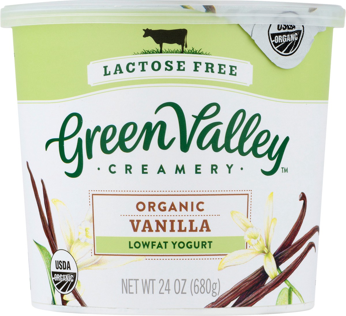 slide 2 of 10, Green Valley Creamery Lactose Free Lowfat Organic Yogurt 24 oz, 24 oz