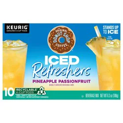 The Original Donut Shop Iced Refreshers, Pineapple Passionfruit Flavor, Keurig Single Serve K-Cup Pods, 10 count