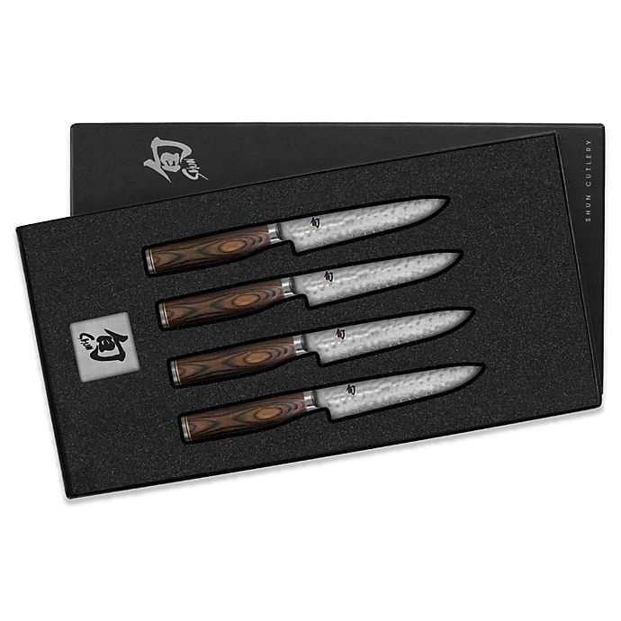 slide 1 of 1, Shun Premier Steak Knives, 4 ct