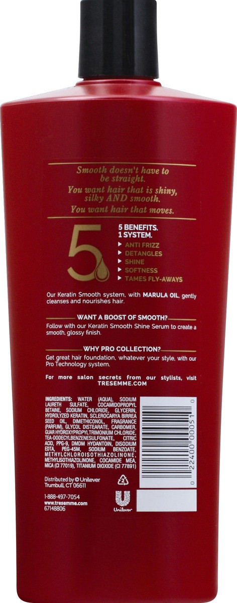 slide 3 of 7, TRESemmé Keratin Smooth Conditioner, 22 oz