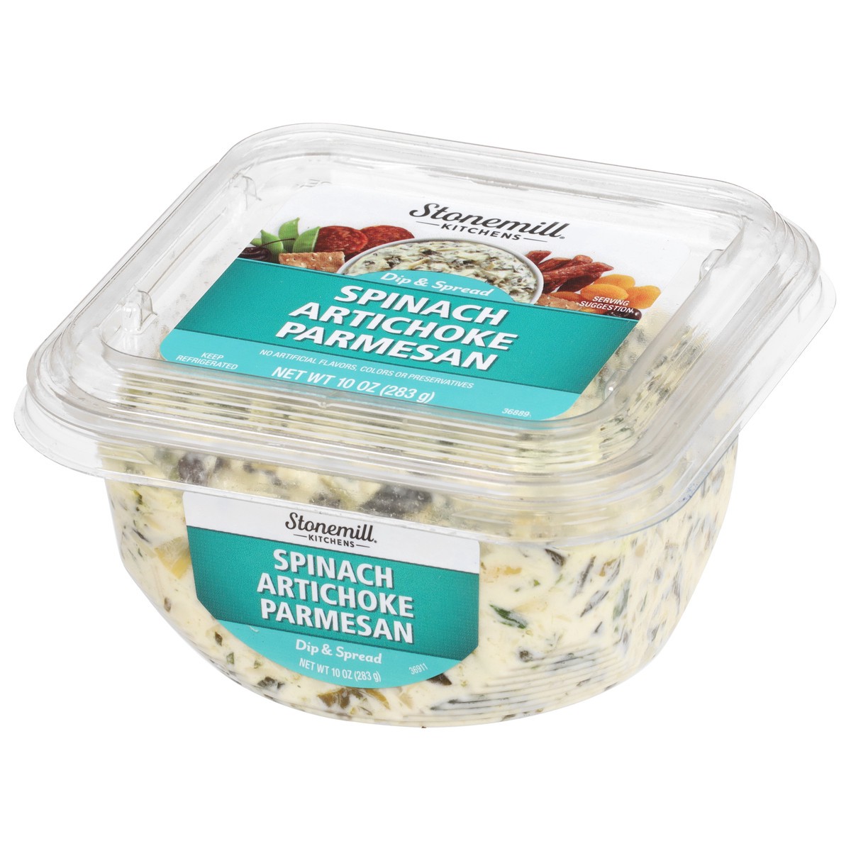 slide 1 of 11, Stonemill Kitchens Dip & Spread, Spinach Artichoke Parmesan, 10 oz