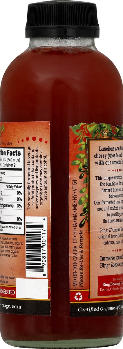 slide 6 of 8, Bing Organic Cherry Kombucha - 16 fl oz, 16 fl oz