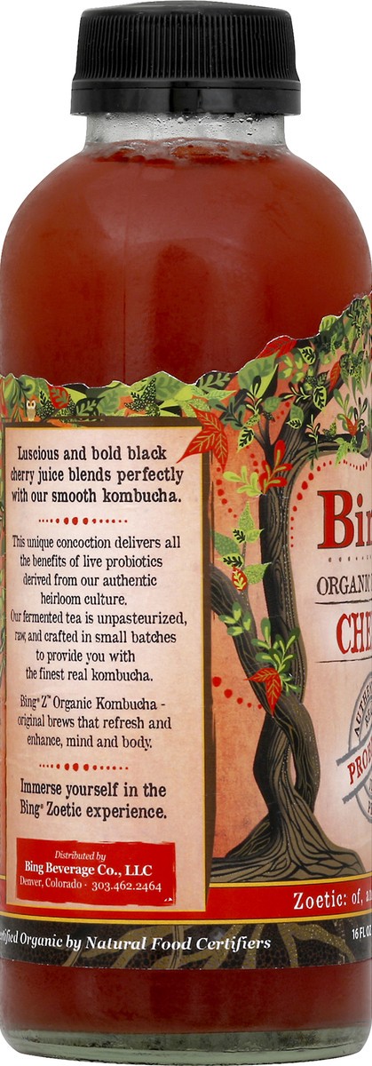 slide 7 of 8, Bing Organic Cherry Kombucha - 16 fl oz, 16 fl oz