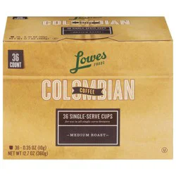 Lowes Foods Columbian Coffee Single-Serve Cups