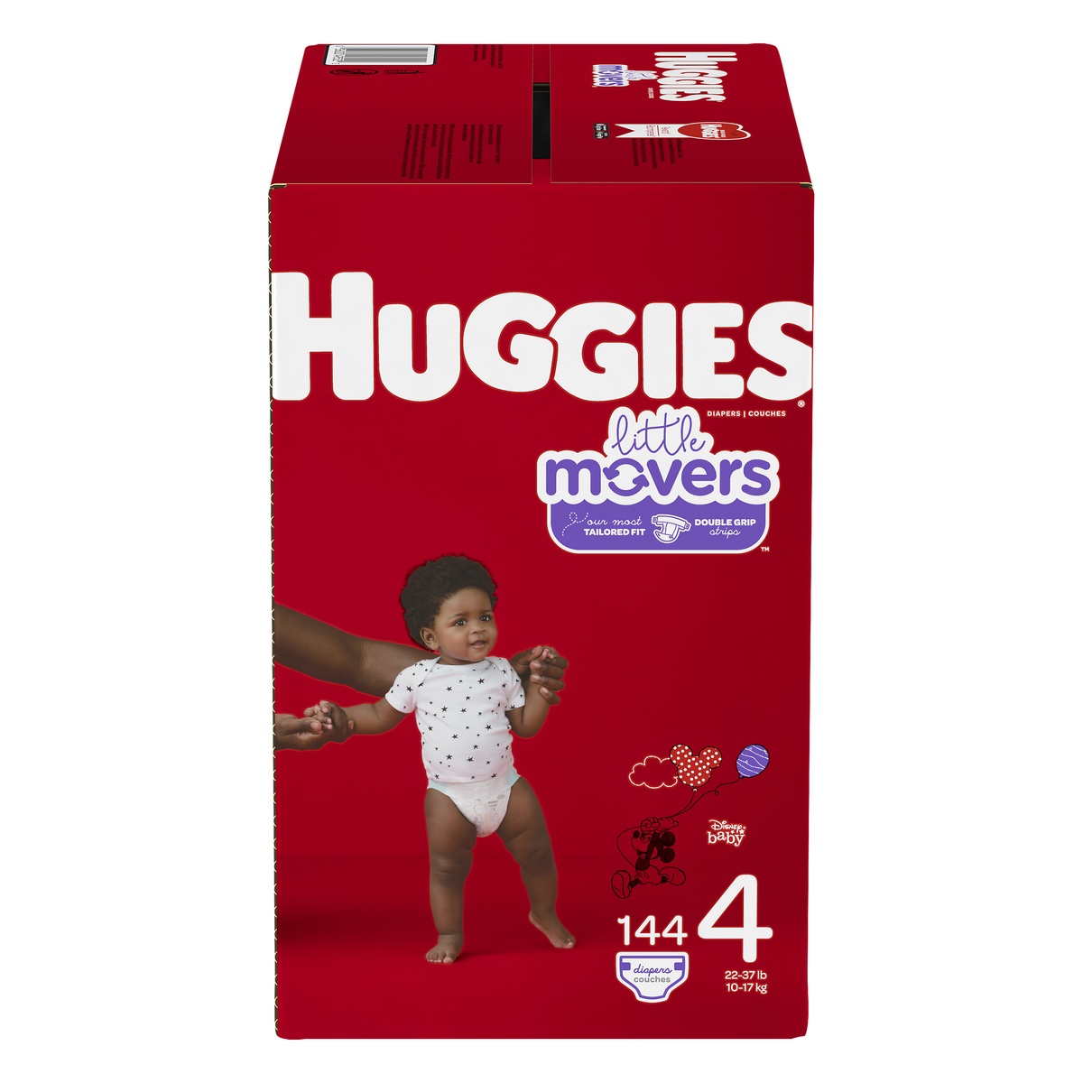 slide 1 of 3, Huggies Little Movers Diapers - Size 4, 152 ct