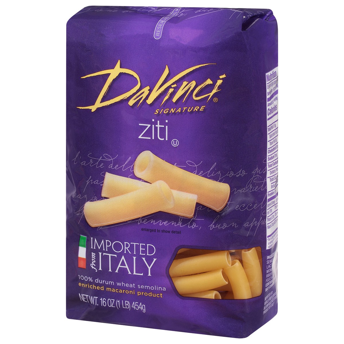 slide 7 of 13, Davinci Pasta Cut Ziti, 16 oz