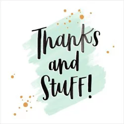 American Greetings Funny Thanks and Stuff Thank You Greeting Card