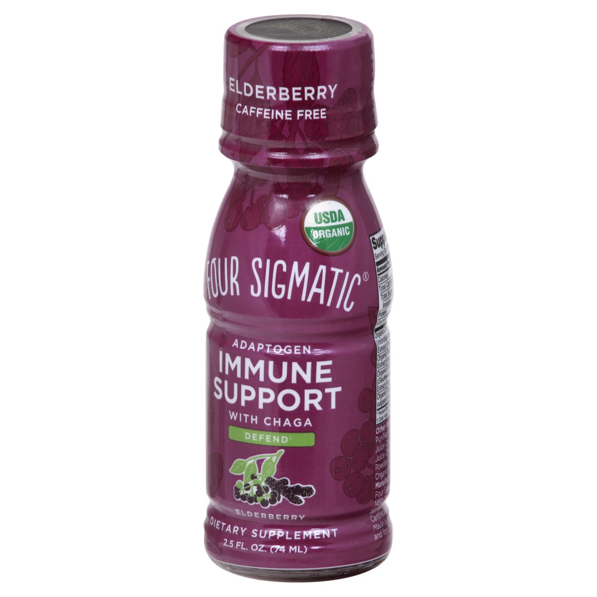 slide 8 of 12, Four Sigmatic Adaptogen with Chaga Elderberry + Ginger Immune Support 2.5 oz, 2.5 oz