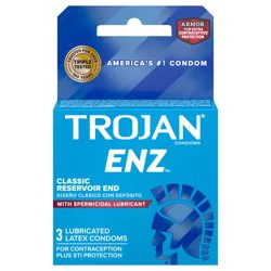 Trojan ENZ Spermicidal Condoms, 3 ct