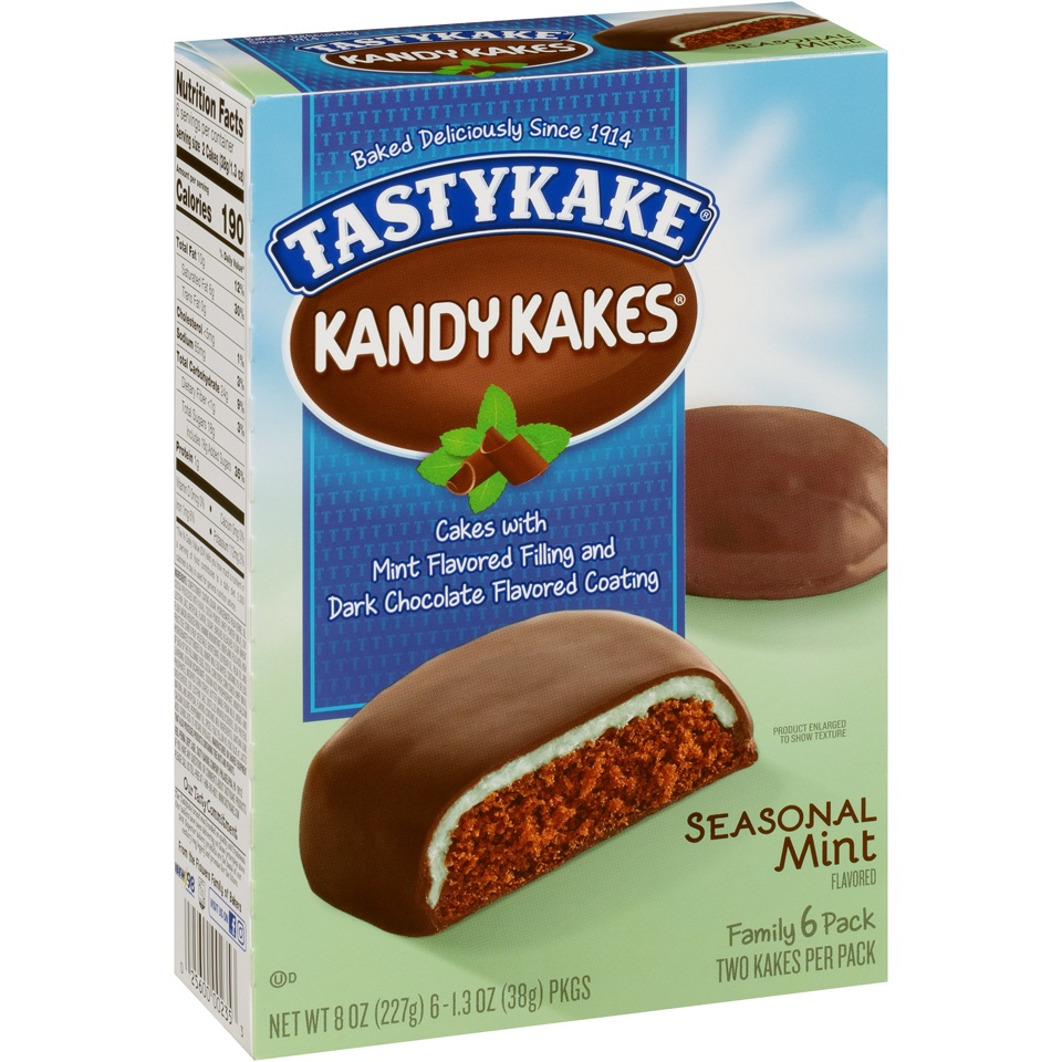 slide 2 of 8, Tastykake Mint Kandy Kakes, 8 oz
