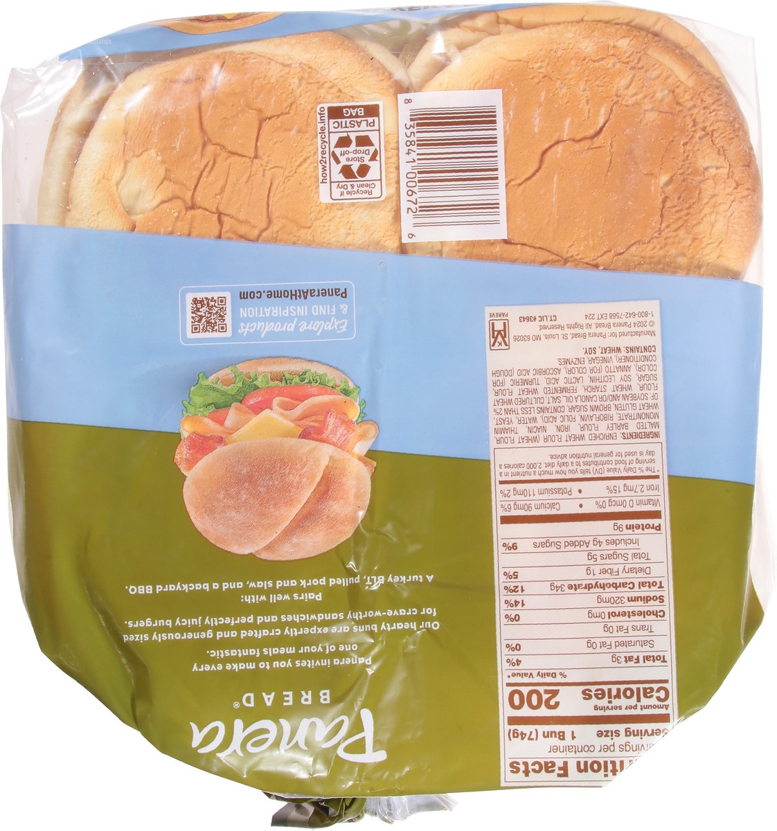 slide 8 of 13, Panera Bread Bakery Buns, Soft Country White, 8 ct