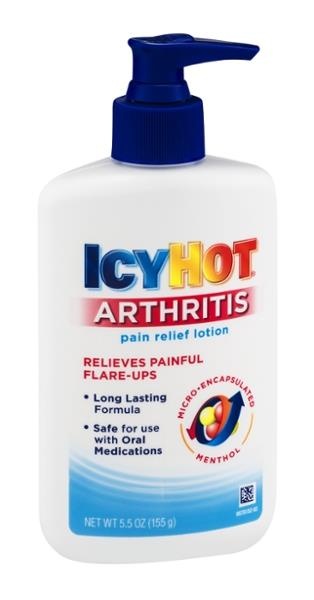 slide 1 of 1, Icy Hot Arthritis Pain Relief Lotion, 5.5 oz