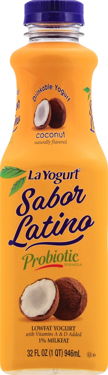 slide 7 of 9, La Yogurt Sabor Latino Lowfat Coconut Drinkable Yogurt - 32 oz, 32 oz