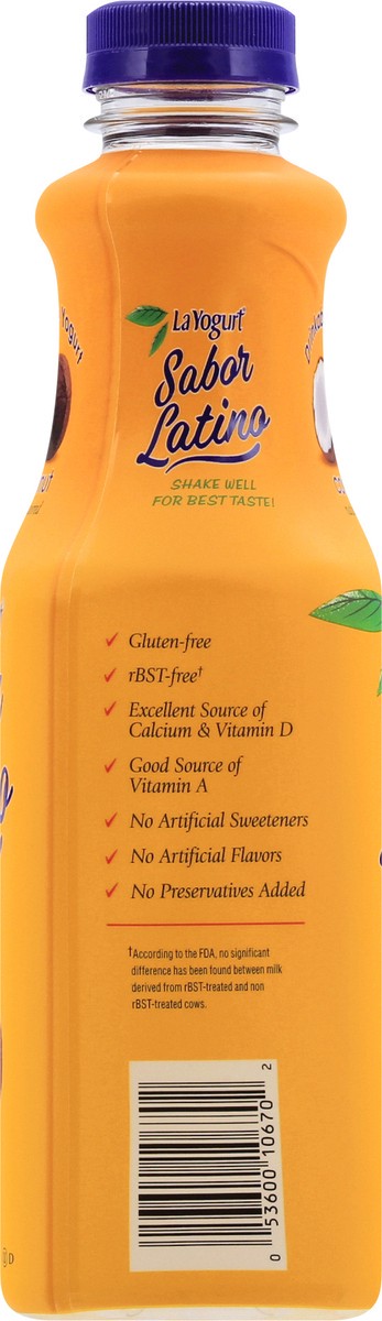 slide 6 of 9, La Yogurt Sabor Latino Lowfat Coconut Drinkable Yogurt - 32 oz, 32 oz