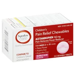 S Care Acetaminophen Child Chew Tablets