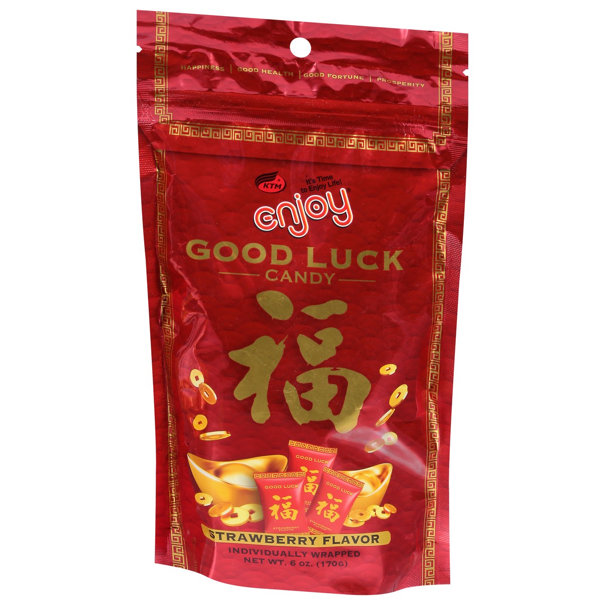 slide 9 of 9, Enjoy Good Luck Candy Strwbry - 6 OZ, 6 oz