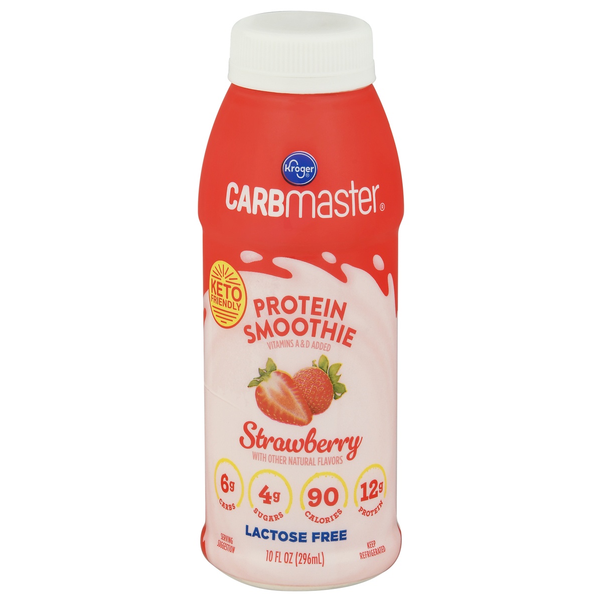 slide 1 of 1, Kroger Carbmaster Strawberry Protein Smoothie, 10 fl oz