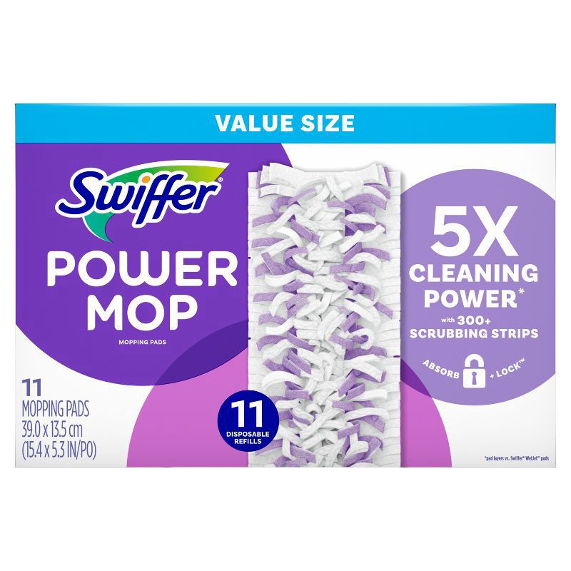 slide 3 of 9, Swiffer PowerMop Refill Pads - 11ct, 11 ct