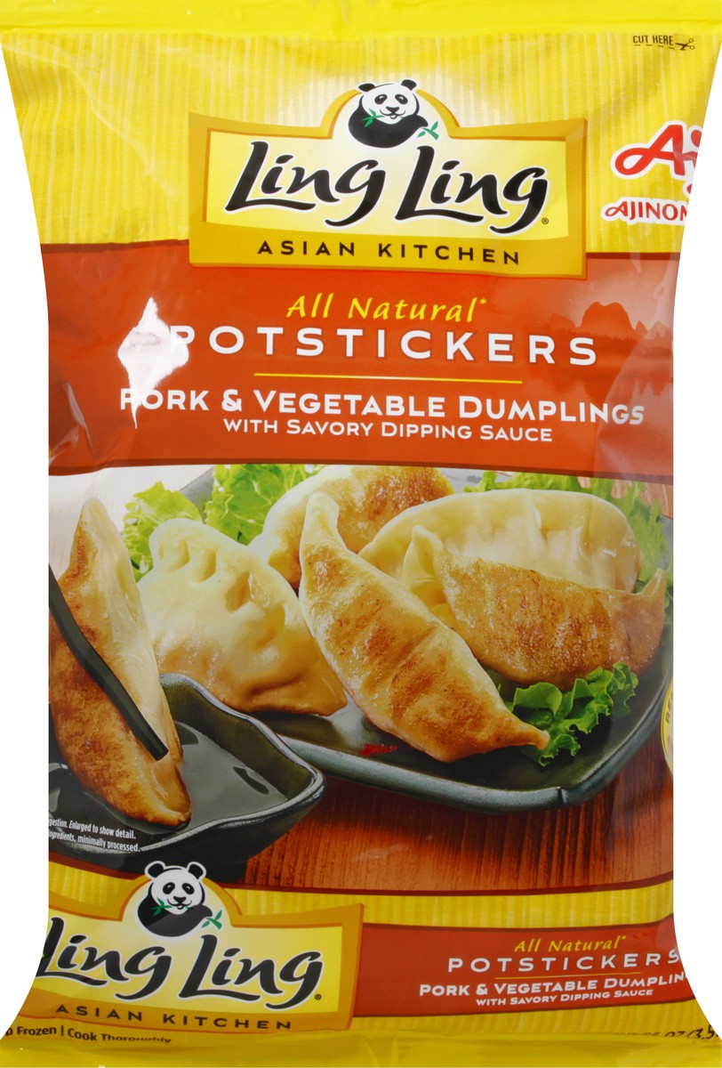 slide 6 of 13, Ling Ling Pork & Vegetable Potstickers 56 oz, 56 oz