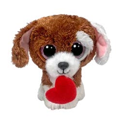 Ty Inc. Cuddles Dog With Heart Plush