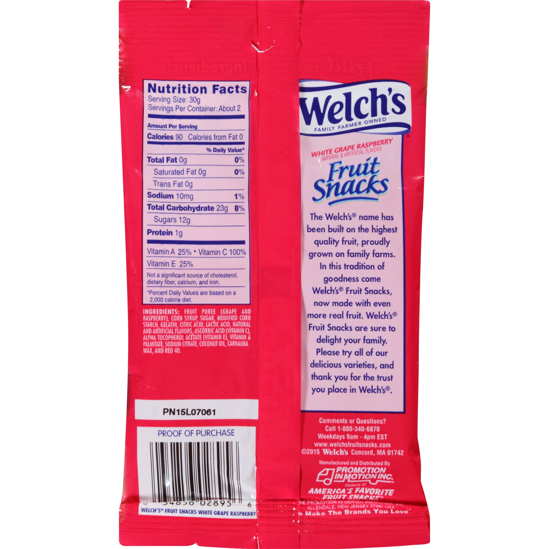 slide 4 of 6, Welch's Grape & Raspberry Fruit Snacks, 2.25 oz