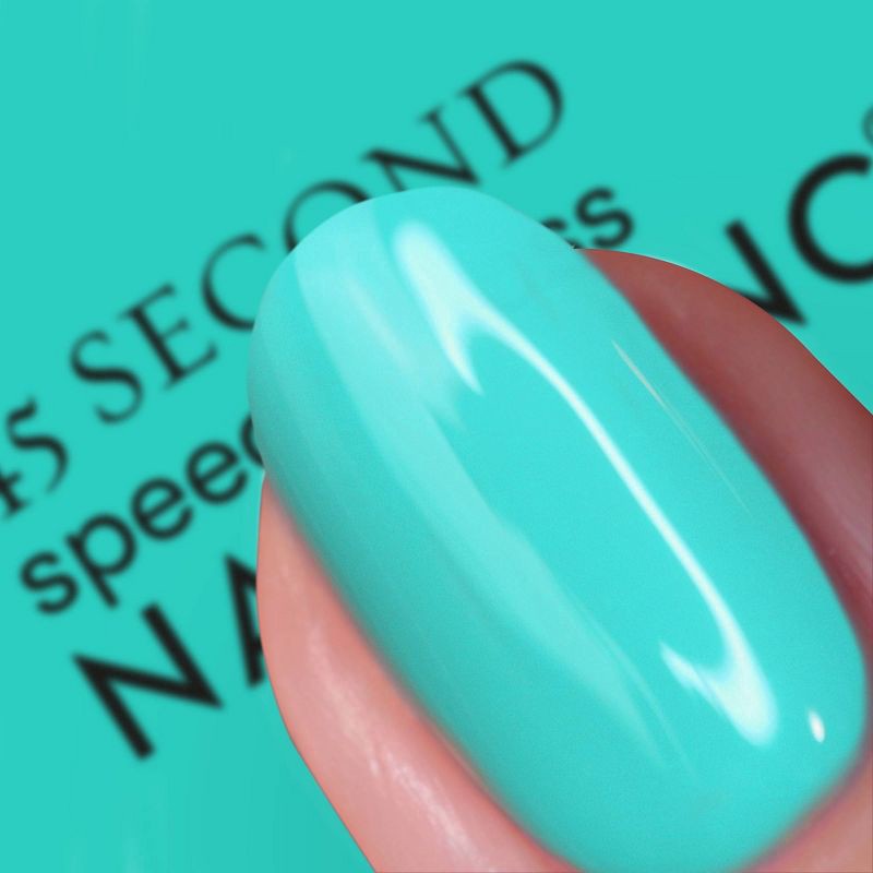 slide 3 of 6, Nails Inc. 45 Second Speedy - Neon Teal Mila - 14ml, 14 ml