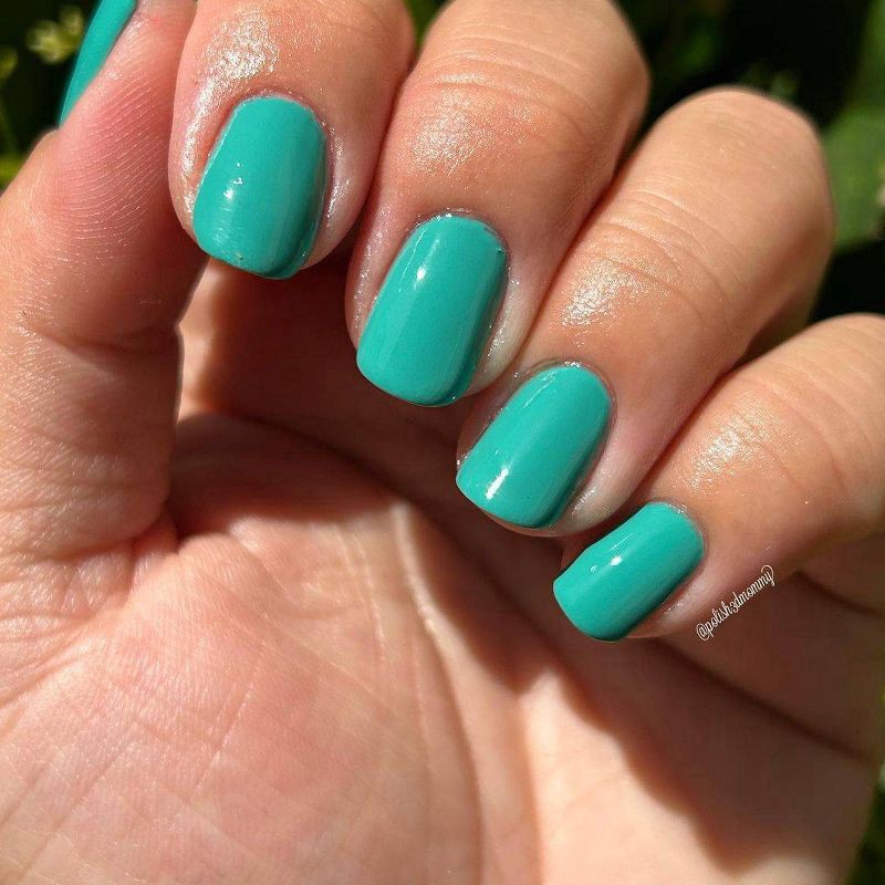 slide 5 of 6, Nails Inc. 45 Second Speedy - Neon Teal Mila - 14ml, 14 ml