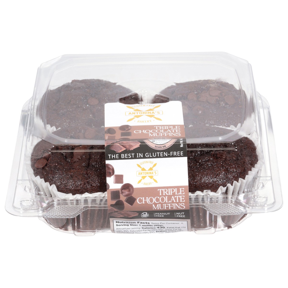 slide 1 of 13, Antonina's Triple Chocolate Muffins 14 oz, 14 oz