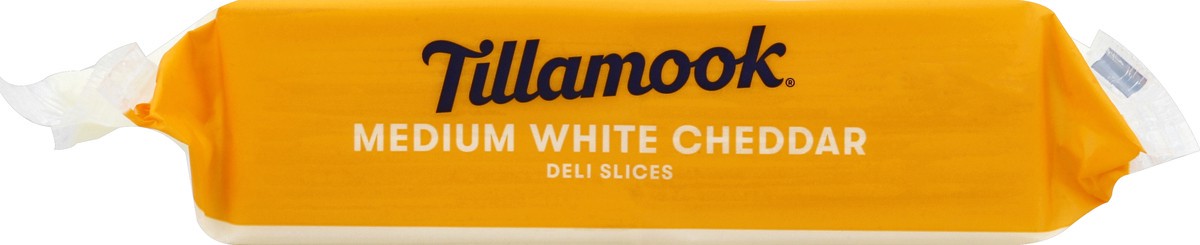 slide 3 of 6, Tillamook Medium White Cheddar Cheese Slices 42 - 0.75 oz Slices, 42 ct