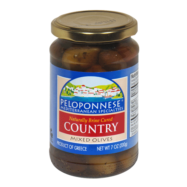 slide 1 of 2, Peloponnese Cured Gourmet Mixed Olives Country, 11.3 oz