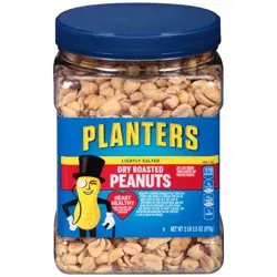 Planters Lightly Salted Dry Roasted Peanuts 34.5 oz