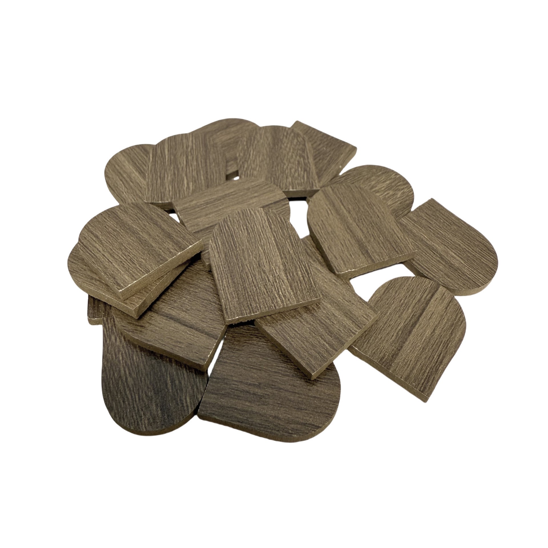 slide 3 of 3, Miniature Dark Brown Wood Shingles, 100ct. By Make Market, 100 ct